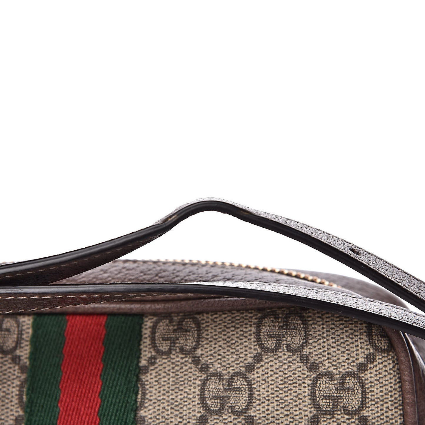 GG Supreme Monogram Web Mini Ophidia Shoulder Bag Brown