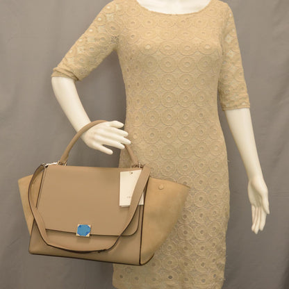 Celine Calfskin Suede Trapeze Dune 2 of 7