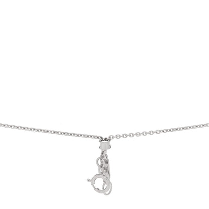 Tiffany 18K White Gold Diamond Triple Interlocking Circles Pendant Necklace 4 of 5