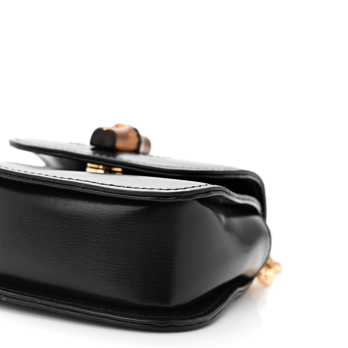 Boarded Dyana Lux Nano Bamboo 1947 Top Handle Chain Bag Black