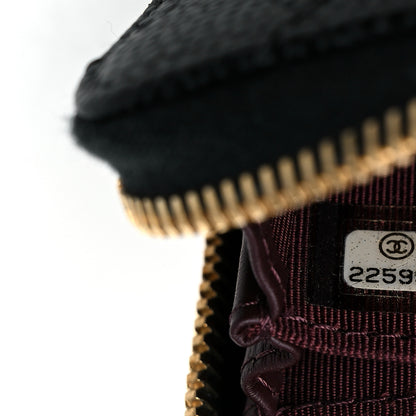 Chanel Caviar Quilted Zip Coin Purse Black 7 of 9