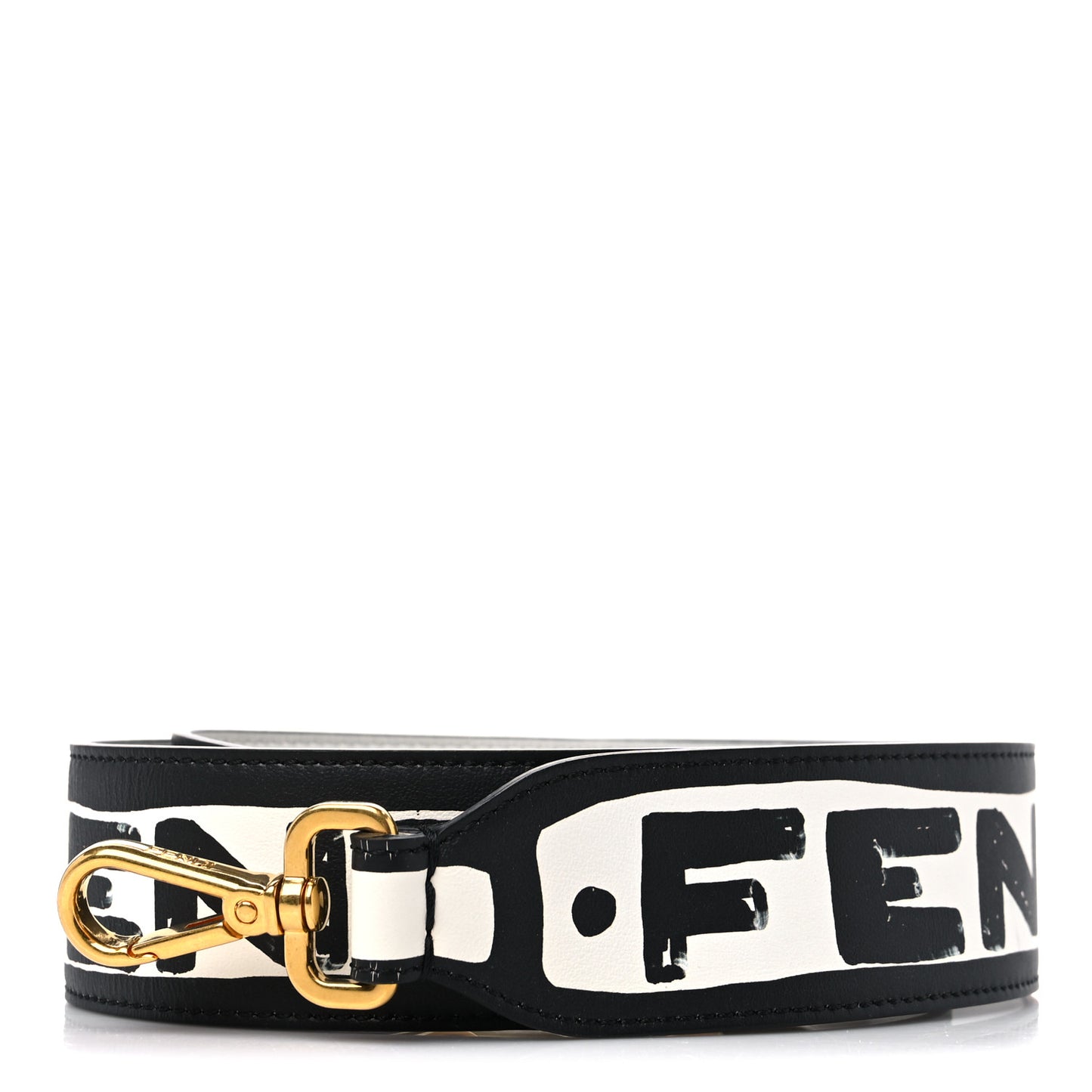 X JOSHUA VIDES Vitello Grace Logo Regular Strap You Optical White Black
