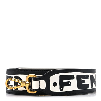 Fendi X JOSHUA VIDES Vitello Grace Logo Regular Strap You Optical White Black 1 of 5