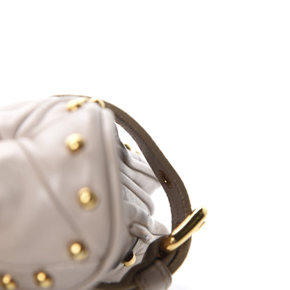 Miu Miu Nappa Quilted Studded Shoulder Bag Calce 10 of 18
