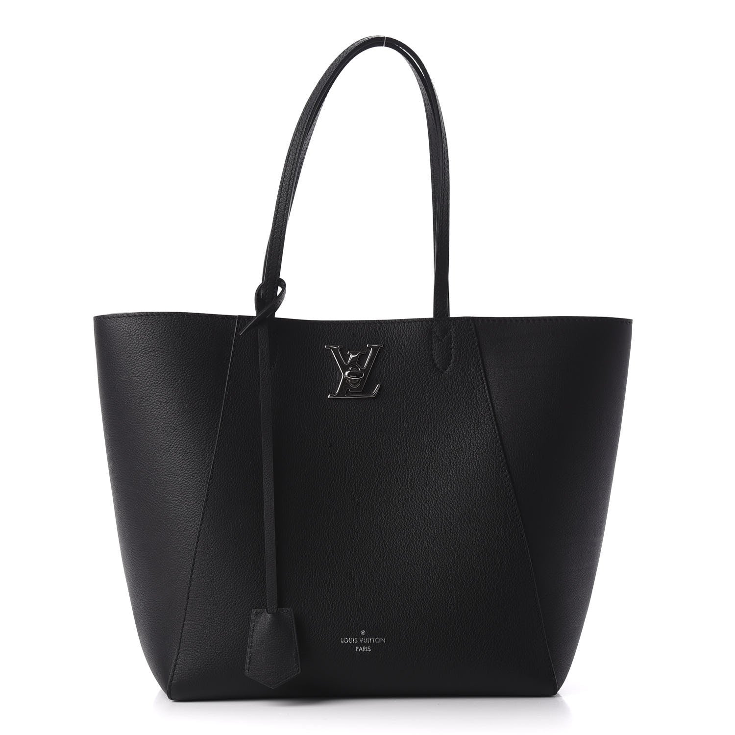 Louis Vuitton Calfskin Lockme Cabas Black 1 of 10