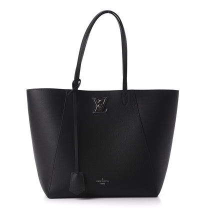 Louis Vuitton Calfskin Lockme Cabas Black 1 of 10