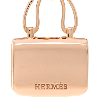 Hermes 18K Rose Gold Diamond Constance Amulettes Pendant Necklace 4 of 5