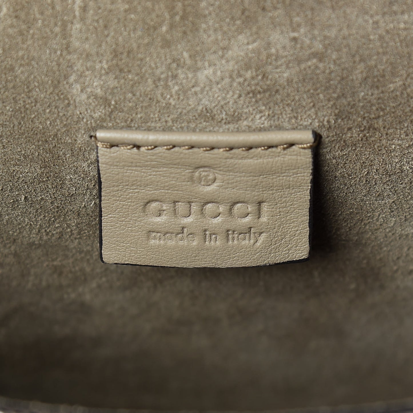 GG Supreme Monogram Beaded Small Dionysus Shoulder Bag Taupe