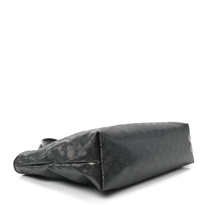 Gucci Imprime Monogram Medium Zippered Shopping Tote Pewter 4 of 11