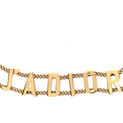 Christian Dior Metal J'Adior Choker Necklace Aged Gold 3 of 6