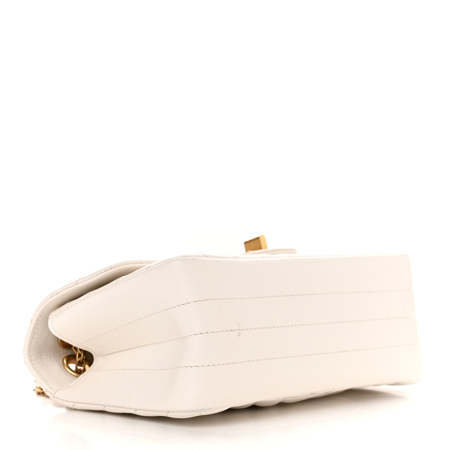 Chanel Aged Calfskin Chevron Quilted 2.55 Reissue Mini Flap White 4 of 15