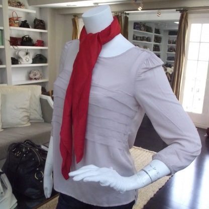 Louis Vuitton Silk Monogram Monaco Scarf Red 2 of 4
