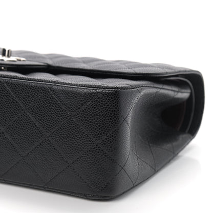 Chanel Caviar Quilted Jumbo Double Flap Black 9 of 9