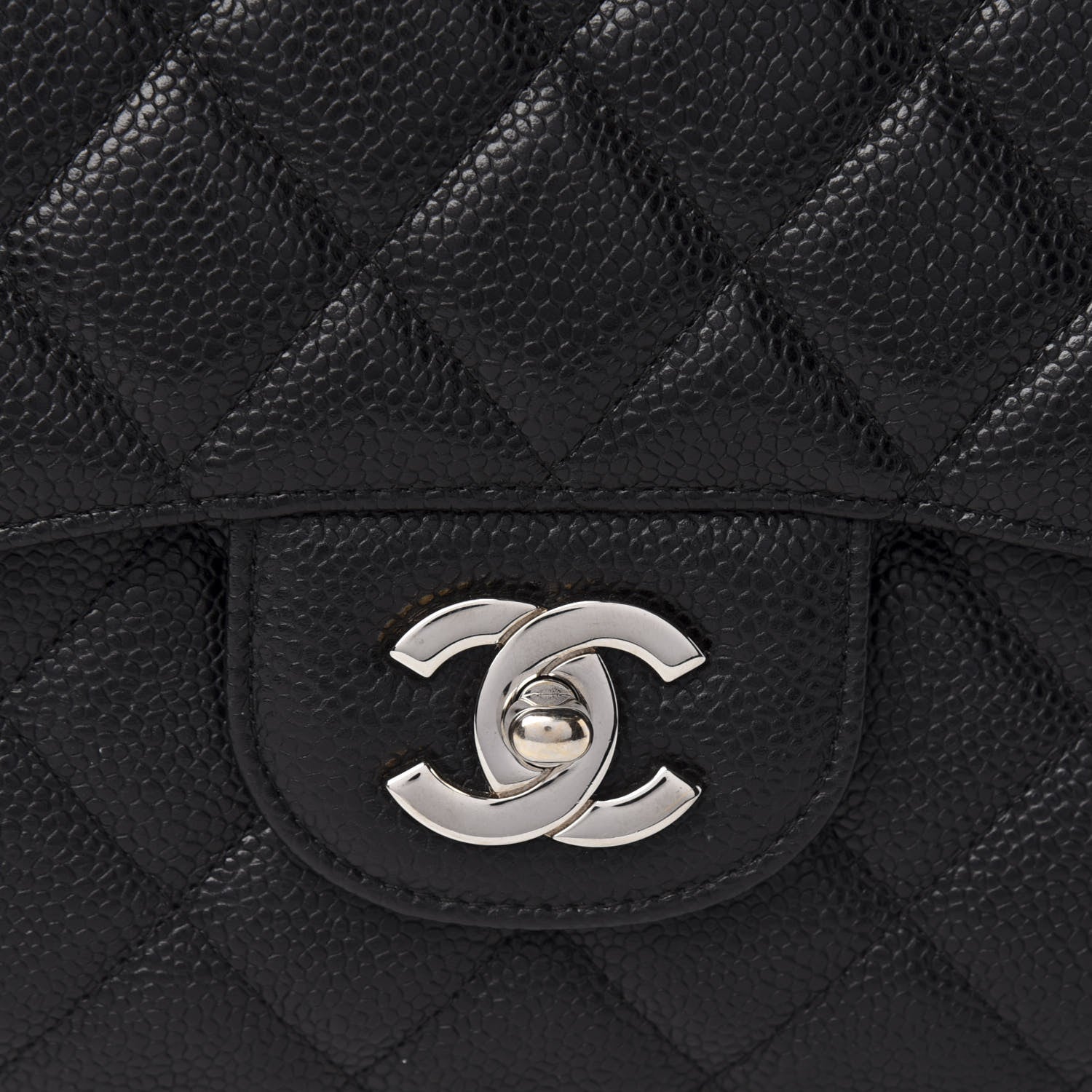 Chanel Caviar Quilted Jumbo Single Flap Black 10 of 10