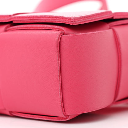 Bottega Veneta Lambskin Maxi Intrecciato Extra Mini Cassette Crossbody Bag Bon Bon 9 of 10