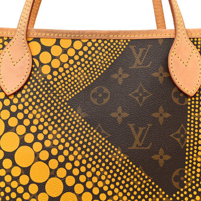 Louis Vuitton Monogram Kusama Waves Neverfull MM Yellow 7 of 11