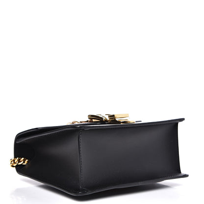 Gucci Calfskin Mini Sylvie Chain Shoulder Bag Black 3 of 11