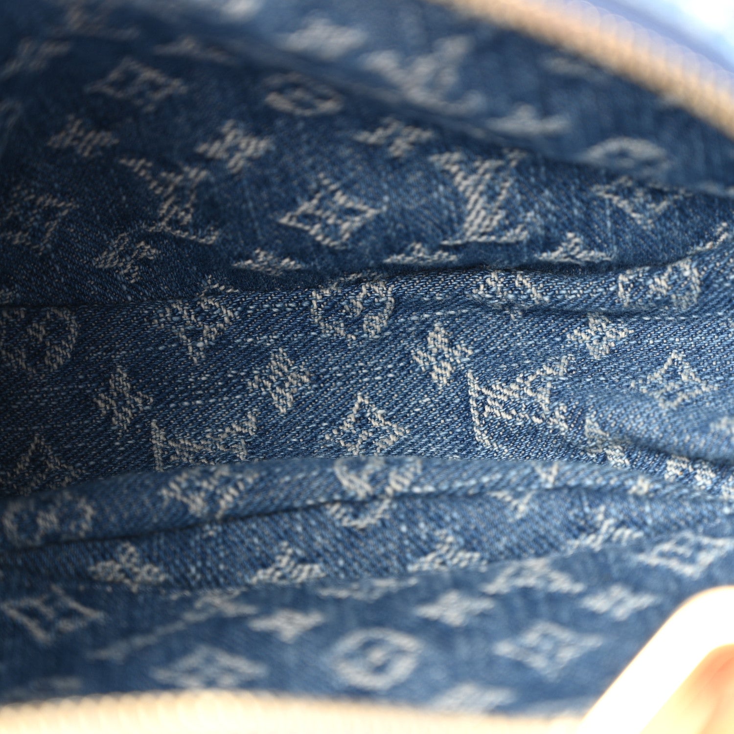 Louis Vuitton Monogram Denim Croissant MM Blue 6 of 11