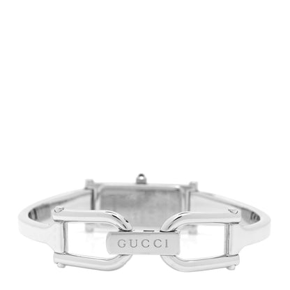 Gucci Stainless Steel Diamond Pink Mother of Pearl 12mm 1500L Horsebit Quartz Watch 3 of 4