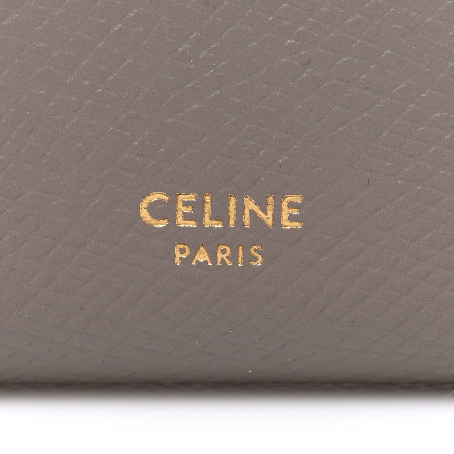 Celine Grained Calfskin Medium Multifunction Strap Wallet Pebble 9 of 10
