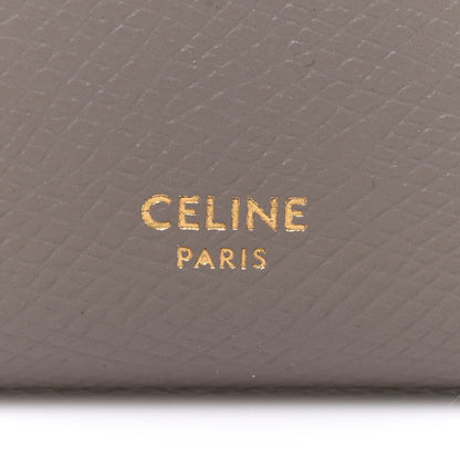 Celine Grained Calfskin Medium Multifunction Strap Wallet Pebble 9 of 10