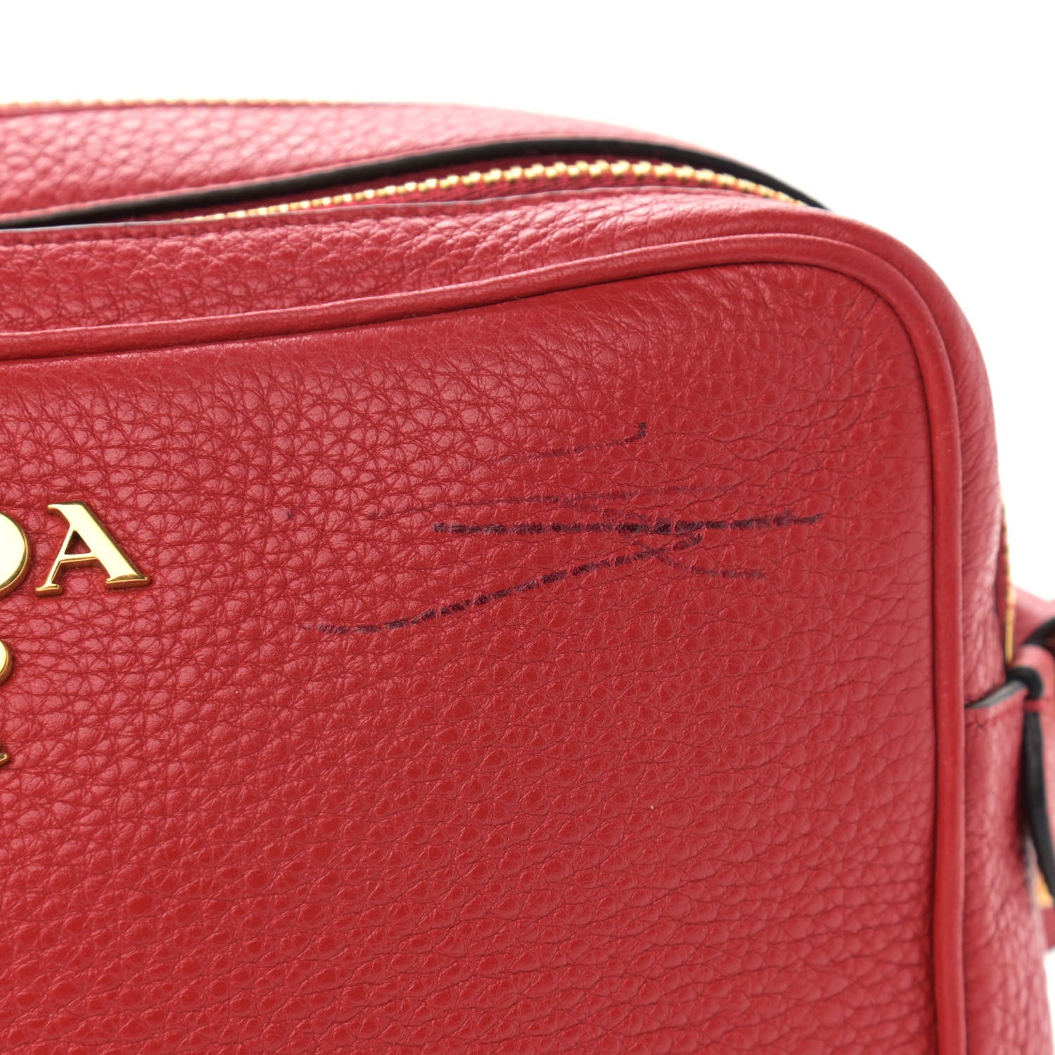 Prada Vitello Phenix Camera Bag Rosso 12 of 13