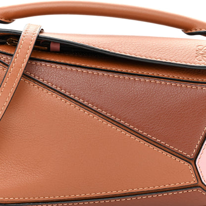 Loewe Calfskin Mini Puzzle Bag Tan Medium Pink 7 of 11