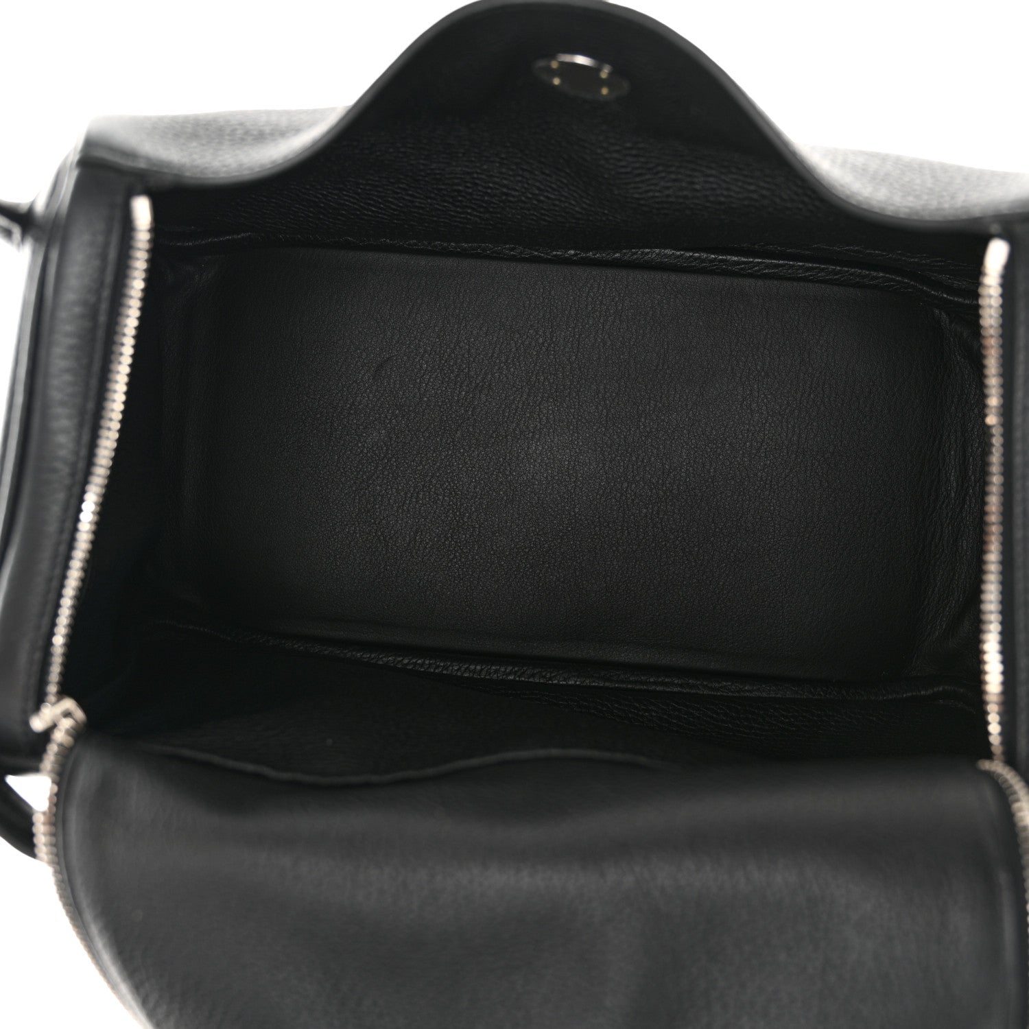 Hermes Taurillon Clemence Lindy 30 Black 5 of 11