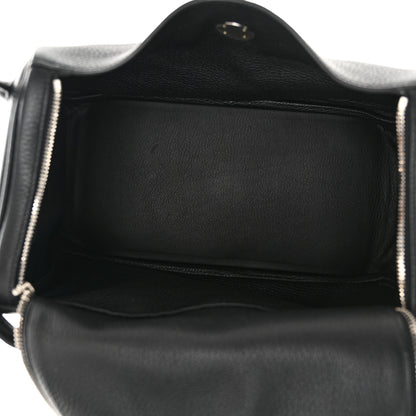 Hermes Taurillon Clemence Lindy 30 Black 5 of 11