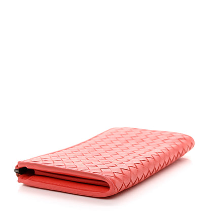 Bottega Veneta Nappa Intrecciato Half Zip Around Wallet Magma 4 of 11