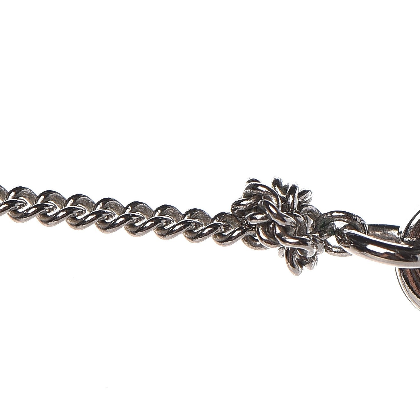 Crystal CC Necklace Silver Black