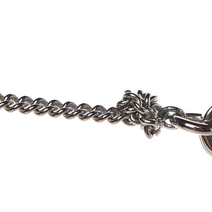 Chanel Crystal CC Necklace Silver Black 6 of 7