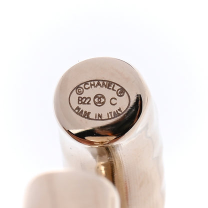 Chanel Metal Large CC Earrings Light Gold 4 of 4
