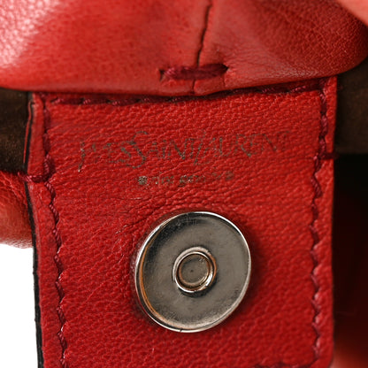 Saint Laurent Calfskin Horn Mini Mombasa Hobo Red 6 of 11