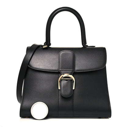 Delvaux Grained Calfskin MM Brillant Satchel Black 1 of 12