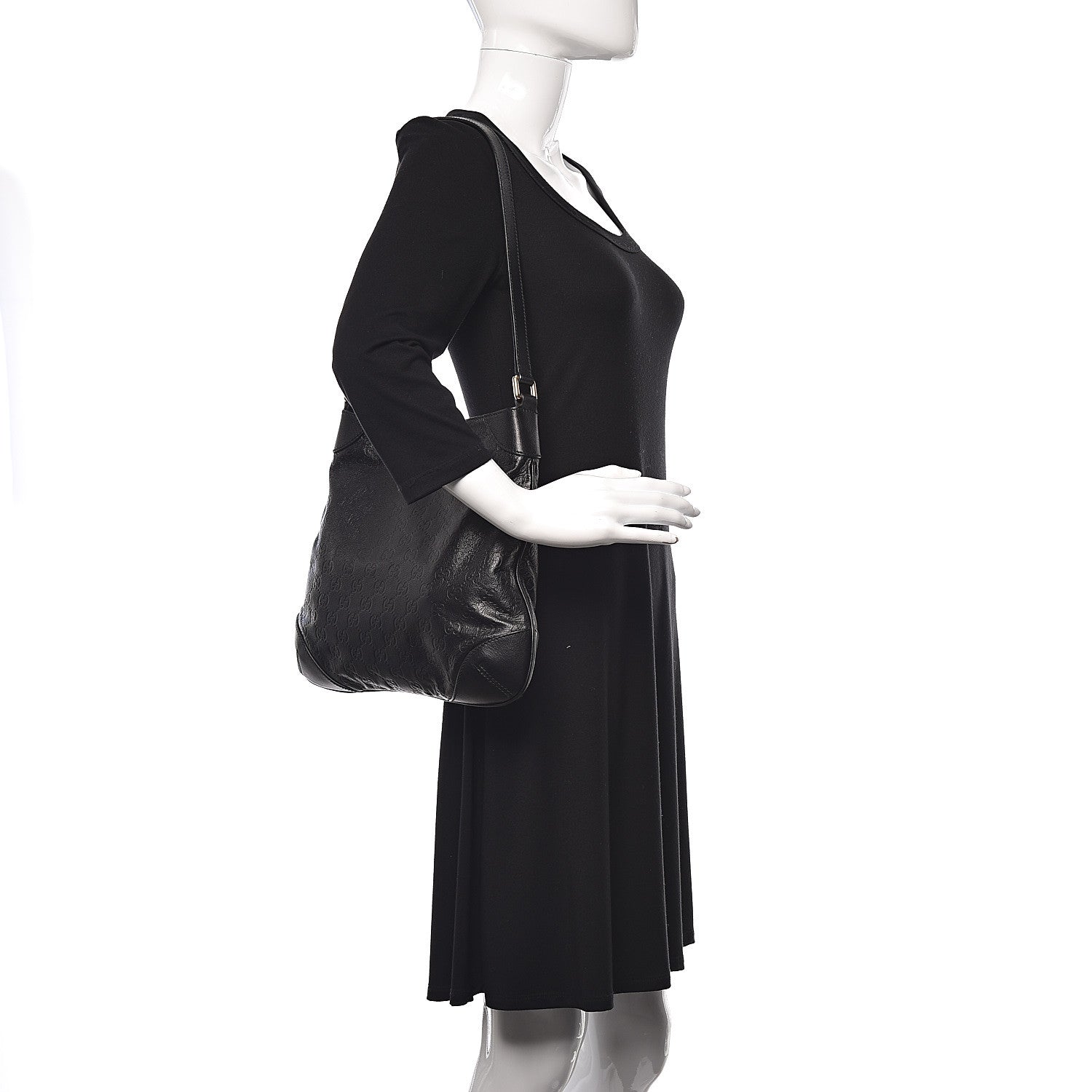 Gucci Guccissima Hobo Black 2 of 9