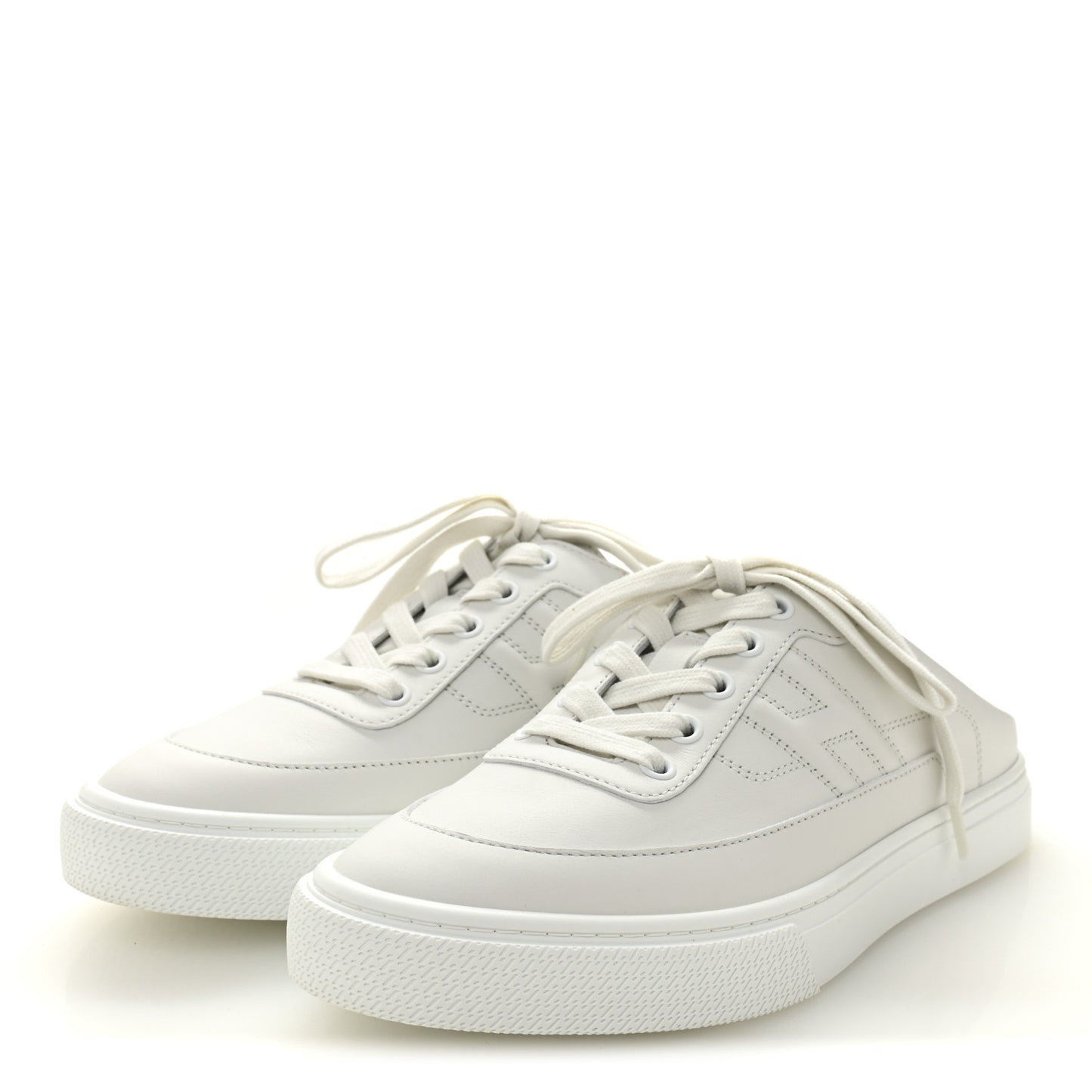 Calfskin Keep Mule Sneakers 38 White