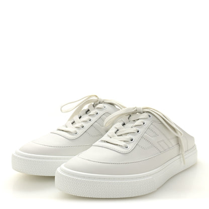 Hermes Calfskin Keep Mule Sneakers 38 White 3 of 10