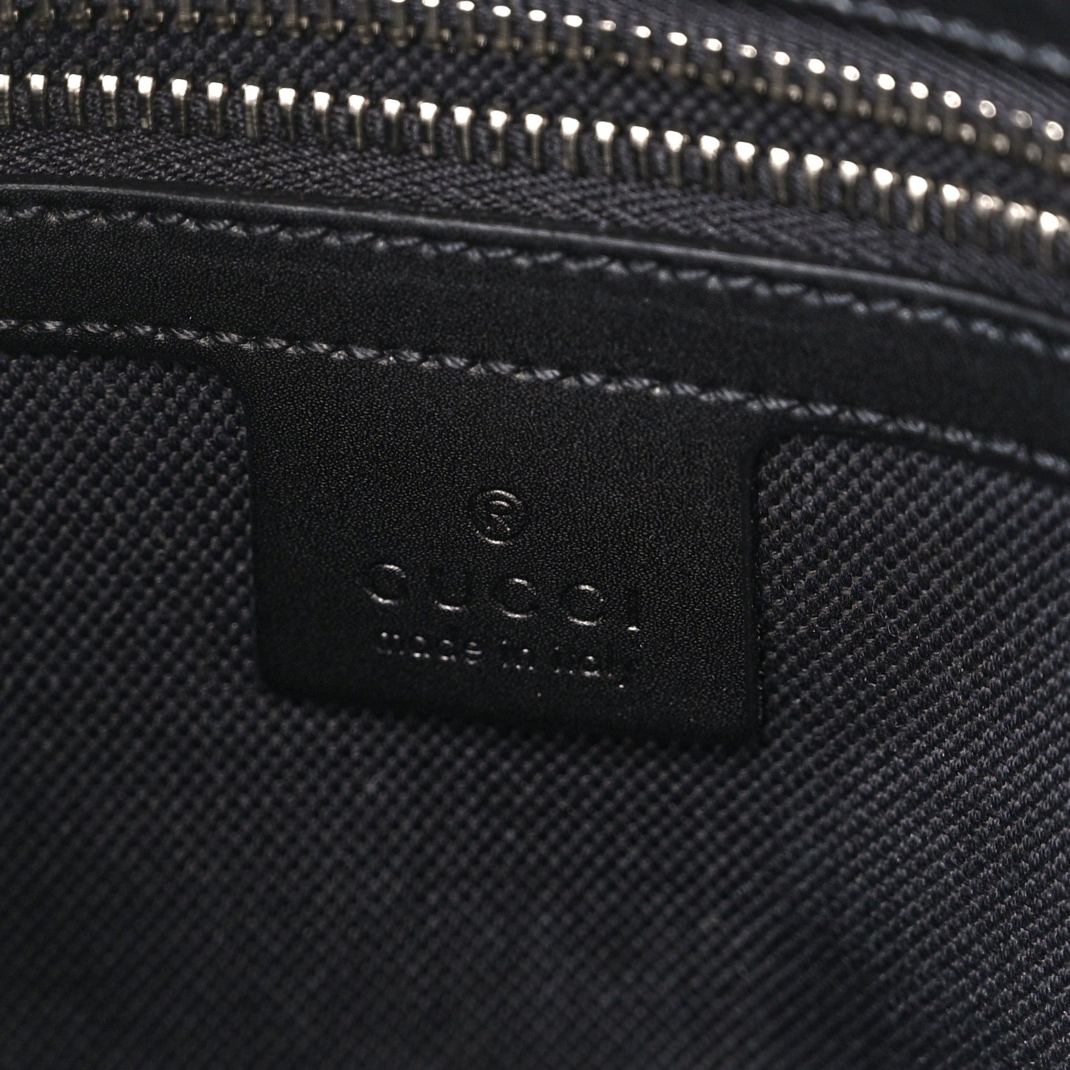 Gucci GG Supreme Monogram Appia Calfskin Web Flat Messenger Bag Black Grey 6 of 11