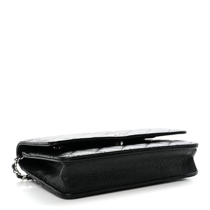 Chanel Caviar Quilted Wallet On Chain WOC Black 4 of 12