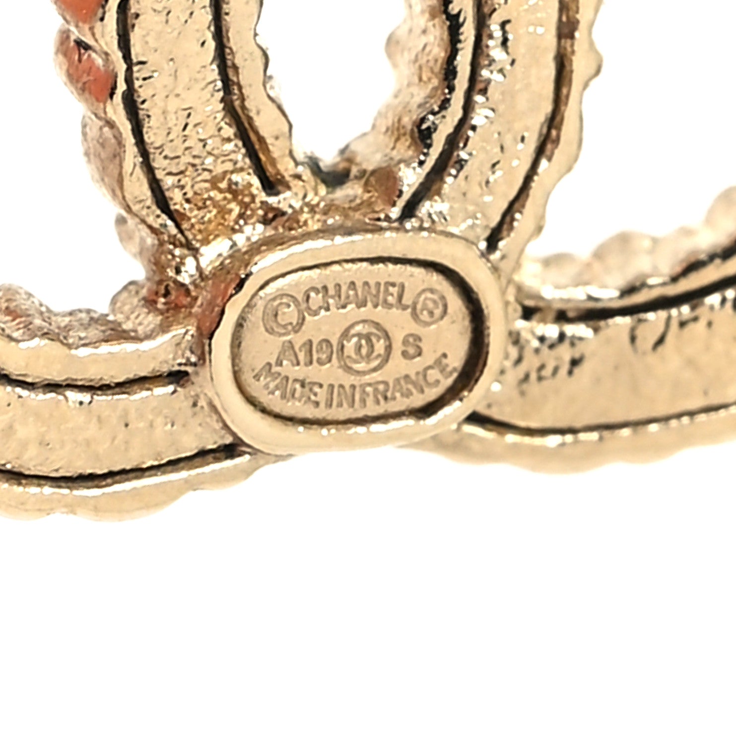 Chanel Crystal Over The Rainbow CC Earrings Gold Multicolor 4 of 5