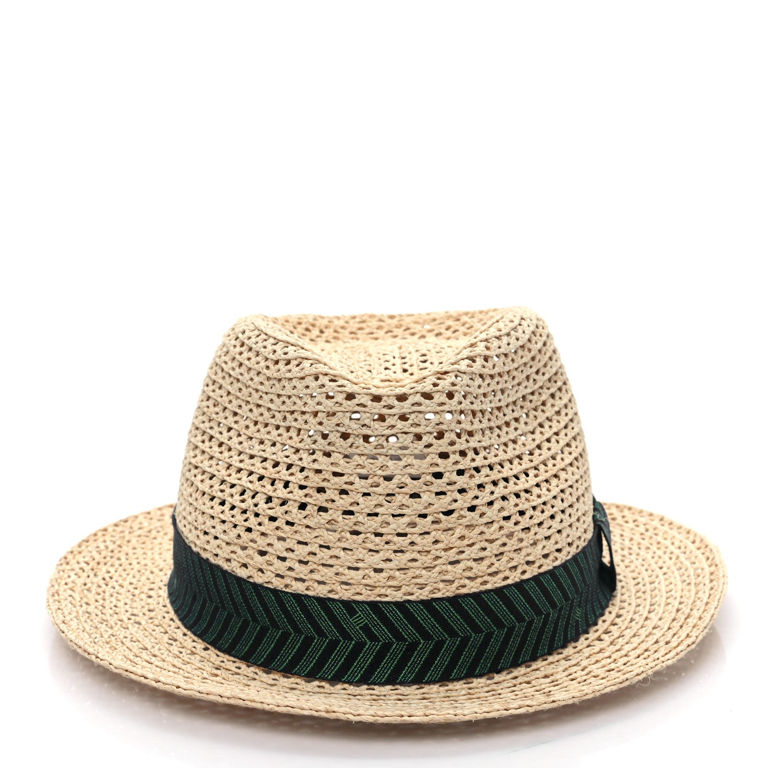 Hermes Braided Raffia Chevrons H Enzo Hat 59 Naturel 3 of 9