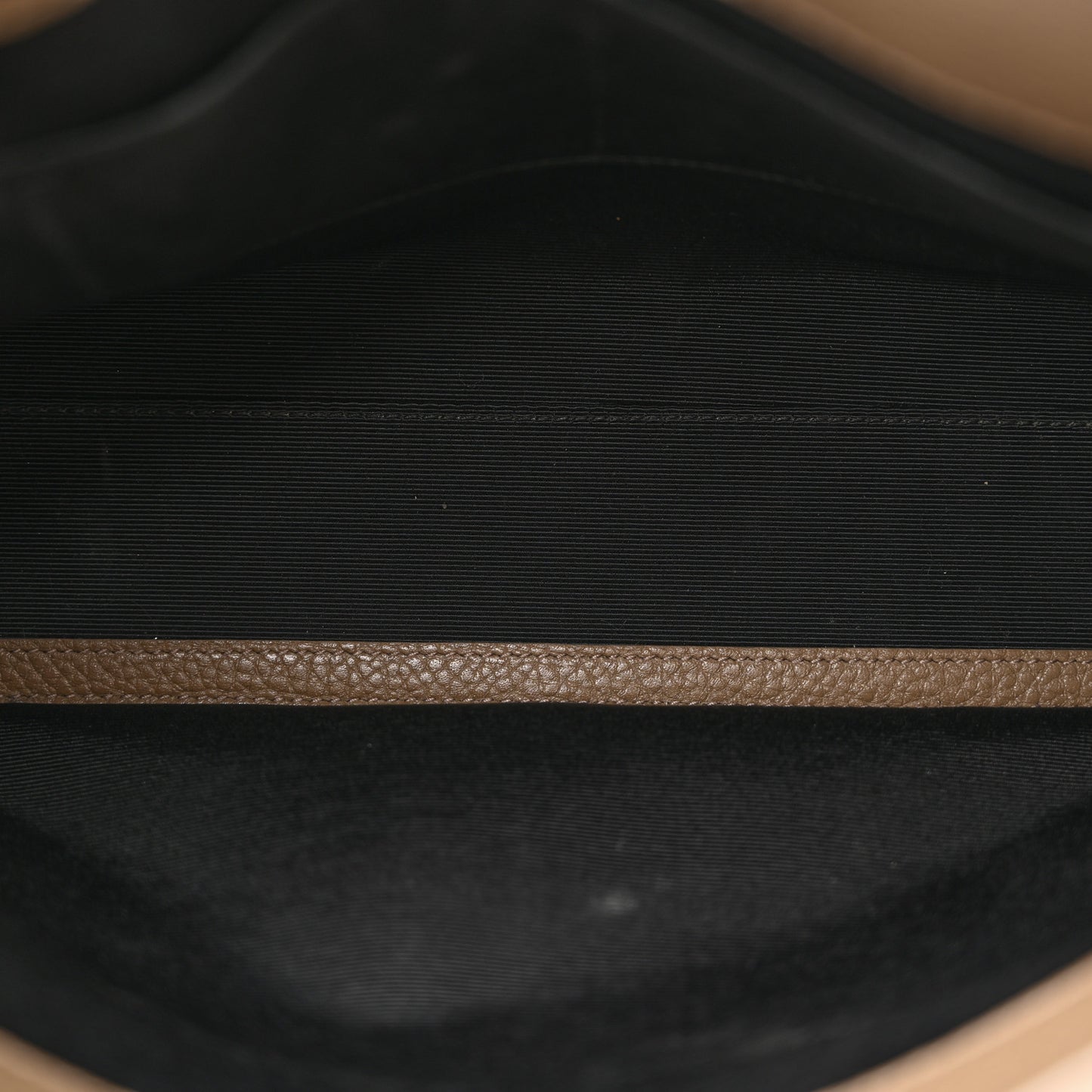 Grained Calfskin Small Sac De Jour Taupe