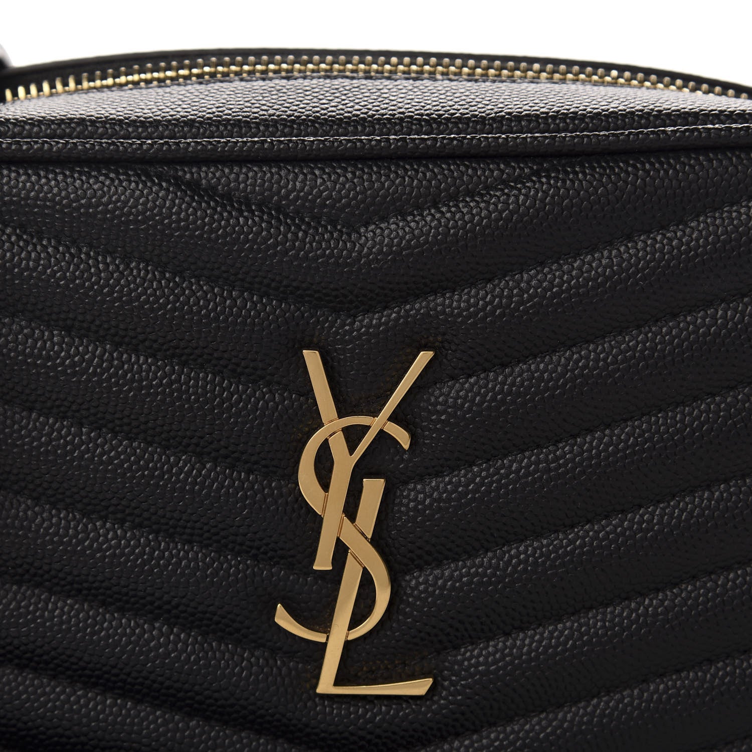 Saint Laurent Grain De Poudre Matelasse Monogram Mini Lou Camera Bag Black 10 of 10