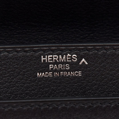 Hermes Shiny Porosus Crocodile Evergrain Kelly Depeches Touch 36 Black 6 of 16