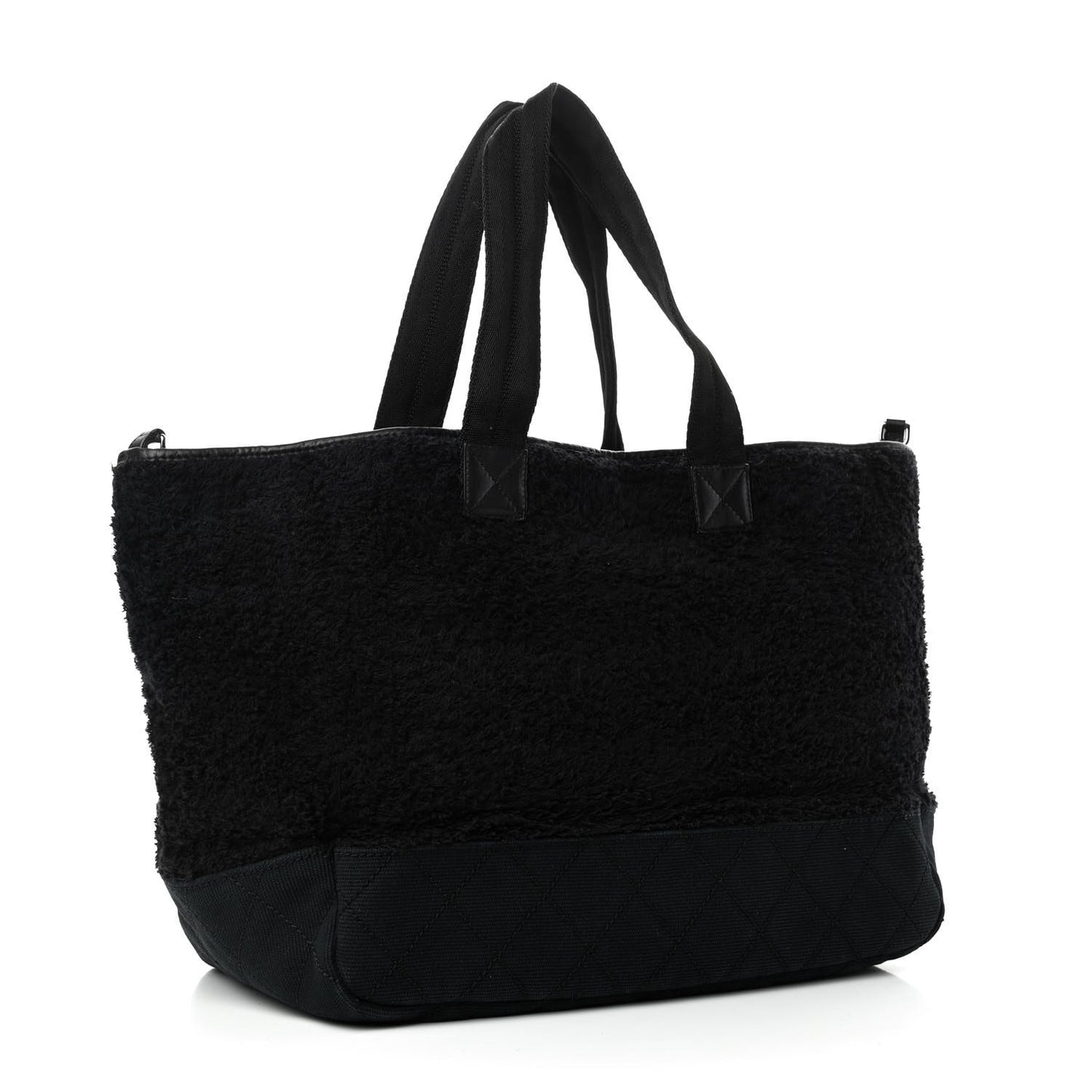 Terry Quilted CC Tote Black