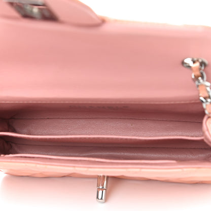 Chanel Patent Calfskin Quilted Mini Rectangular Flap Light Pink 4 of 13