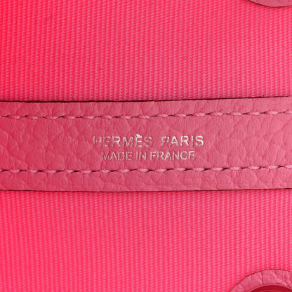 Hermes Toile Officier Vache Country Garden Party 30 TPM Pink 6 of 11