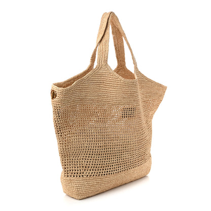 Saint Laurent Raffia Icare Shopping Tote Natural 4 of 11