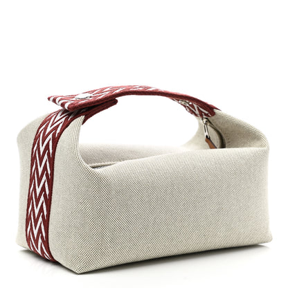 Hermes Canvas Small Bride-A-Brac Natural Rouge H 3 of 9